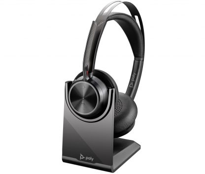 Poly Voyager Focus 2 USB-C-C Headset +USB-C/A Adapter +Charging Stand - Image 6