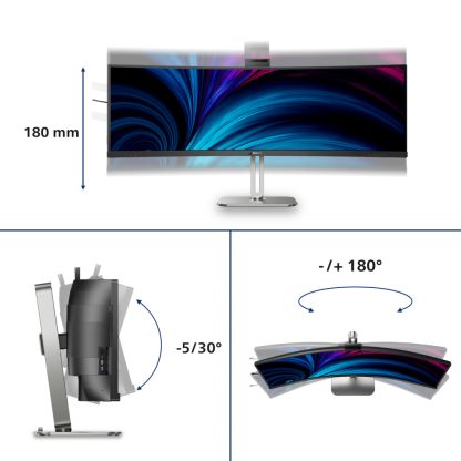 Philips 49B2U6903CH/00 computer monitor 124.5 cm (49") 5120 x 1440 pixels Dual QHD LCD Grey - Image 10