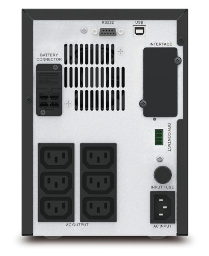 APC Easy UPS 1 Ph Line Interactive, 750VA, Tower, 230V, 6 IEC C13 outlets, AVR, Dry Contact, LCD, W/O Network Card support - Image 3