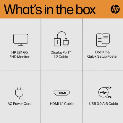 HP E-Series E24 G5 FHD Monitor - Image 11