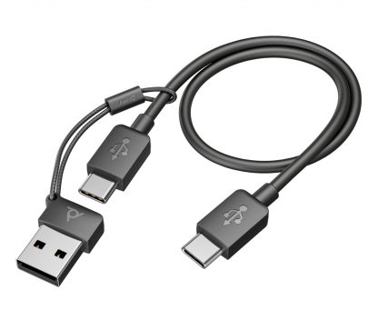 Poly Voyager Focus 2 USB-C-C Headset +USB-C/A Adapter - Image 7