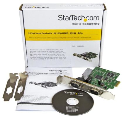 StarTech.com 2-Port PCI Express Serial Card with 16C1050 UART - RS232 - Image 6