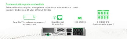 APC Smart-UPS SMT3000RMI2UC- 8x C13, 1x C19, USB, Rackmount 2U, SmartConnect, 3000VA - Image 12