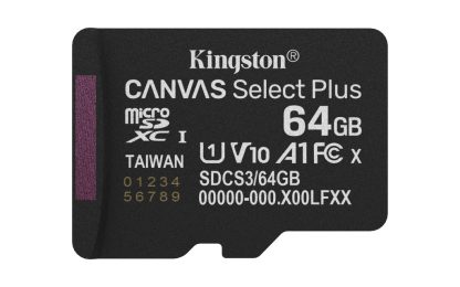 Kingston Technology 64GB microSDXC Canvas Select Plus Gen3 100MB/s A1 Card + Adapter - Image 3