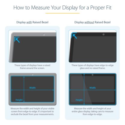 StarTech.com 14in Laptop Privacy Screen - Anti-Glare Privacy Filter for Widescreen (16:9) Displays - Laptop Monitor Screen Prote - Image 11