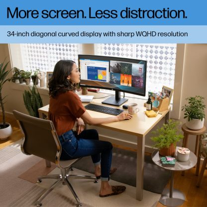 HP P34hc G4 WQHD USB-C Curved Monitor - Image 15