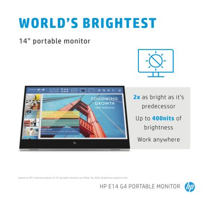 HP E-Series E14 G4 Portable Monitor - Image 11