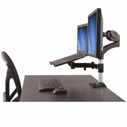 StarTech.com Desk-Mount Monitor Arm with Laptop Stand - Full Motion - Articulating - Image 6