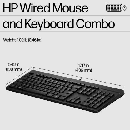 HP 225 Wired Mouse and Keyboard Combo - Image 9