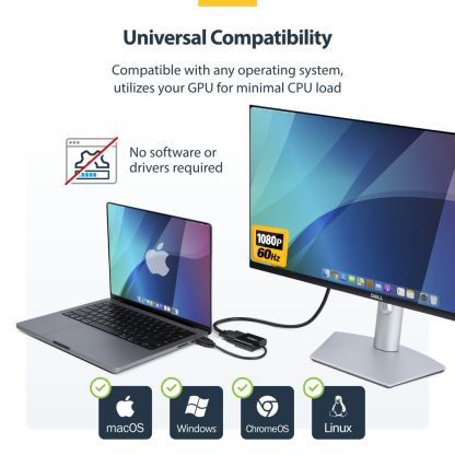 StarTech.com HDMI to VGA Adapter, Active Video Converter For Laptop/Desktop, 1920x1080 (1080p), HDMI Source to VGA Monitor/Disp - Image 11