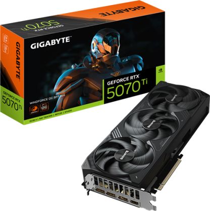 GIGABYTE GeForce RTX 5070 Ti WINDFORCE OC SFF 16G Graphics Card - 16GB GDDR7, 256bit, PCI-E 5.0, 2497 MHz Core Clock, 3 x DP 2.1 - Image 9
