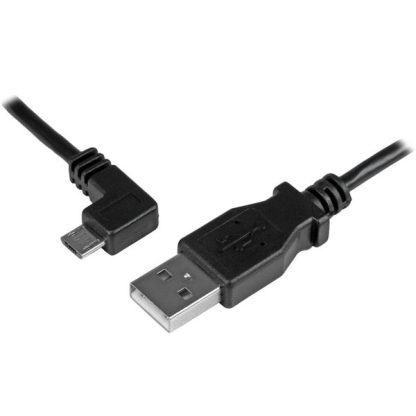 StarTech.com Micro-USB Charge-and-Sync Cable M/M - Left-Angle Micro-USB - 30/24 AWG - 1 m (3 ft.) - Image 4