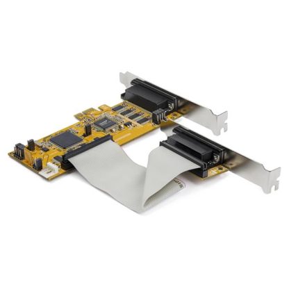StarTech.com 8-Port PCI Express RS232 Serial Adapter Card, PCIe RS232 Serial Card, 16C1050 UART, Low Profile Serial DB9 Control - Image 2