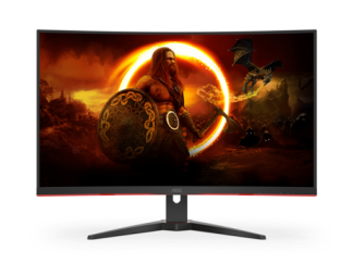 AOC CQ32G4E 32 Curved 2560x1440 1ms VGA HDMI DP 180Hz Gaming Monitor