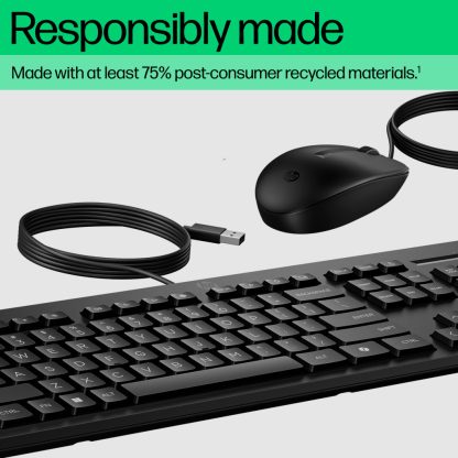 HP 225 Wired Mouse and Keyboard Combo - Image 3