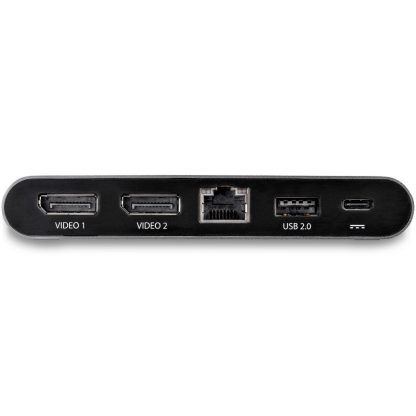 StarTech.com USB C Dock - 4K Dual Monitor DisplayPort - Mini Laptop Docking Station - 100W Power Delivery Passthrough - GbE, 2- - Image 3