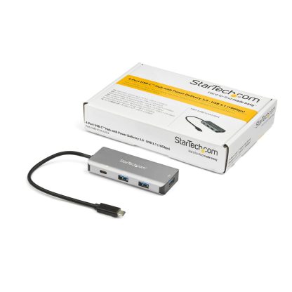 StarTech.com 4 Port USB C Hub (10Gbps) to 3x USB-A & 1x USB-C - 100W Power Delivery Passthrough Charging - Portable USB 3.1 Gen - Image 5