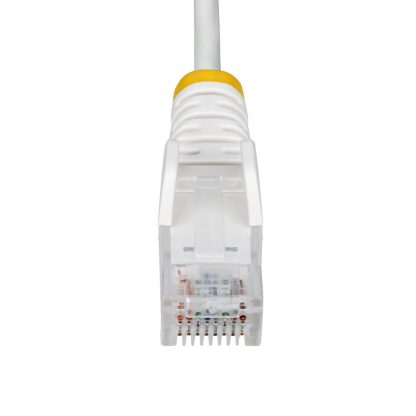 StarTech.com 7m White Slim CAT6 Ethernet Cable, Snagless, 100W PoE, UTP, LSZH, 28AWG Pure Bare Copper Wire, Slim RJ45 Network Pa - Image 4