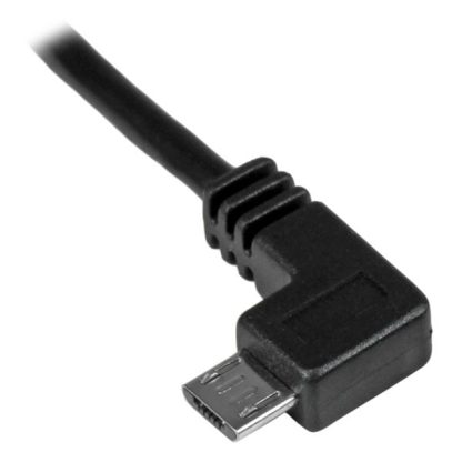 StarTech.com Micro-USB Charge-and-Sync Cable M/M - Left-Angle Micro-USB - 30/24 AWG - 1 m (3 ft.) - Image 2