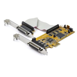 StarTech.com 8-Port PCI Express RS232 Serial Adapter Card, PCIe RS232 Serial Card, 16C1050 UART, Low Profile Serial DB9 Control