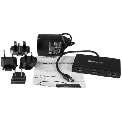 StarTech.com 3-Port Multi Monitor Adapter - Mini DisplayPort to HDMI MST Hub - Triple 1080p or Dual 4K 30Hz - Video Splitter fo - Image 8