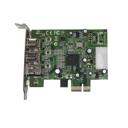 StarTech.com 3 Port 2b 1a Low Profile 1394 PCI Express FireWire Card Adapter - Image 2