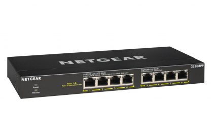 NETGEAR GS308PP-100AJS network switch Unmanaged Gigabit Ethernet (10/100/1000) Power over Ethernet (PoE) Black - Image 5