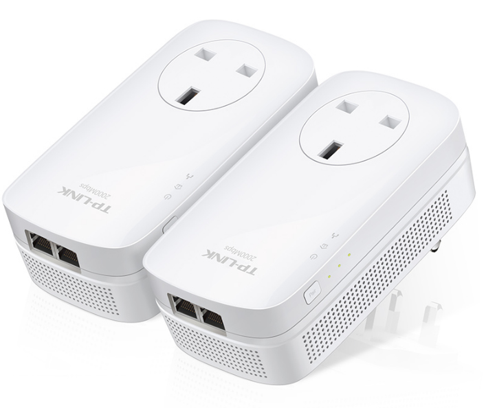 TP-Link AV2000 2-Port Gigabit Passthrough Powerline Starter Kit - Image 2