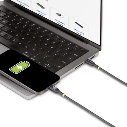 StarTech.com 3m USB-C Charging Cable, USB-IF Certified USB C Cable, 240W PD EPR, USB 2.0 Type-C Laptop Charger Cord, USB-C Data - Image 7