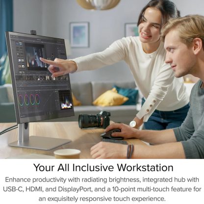 ALOGIC Clarity Pro Touch computer monitor 68.6 cm (27") 3840 x 2160 pixels 4K Ultra HD LCD Touchscreen Black, Silver - Image 9