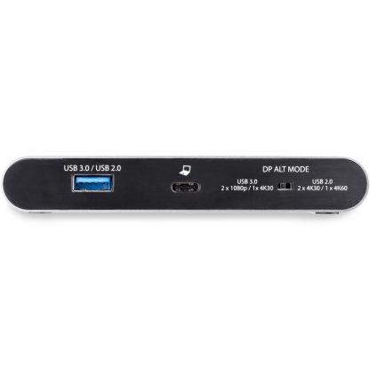 StarTech.com USB C Dock - 4K Dual Monitor DisplayPort - Mini Laptop Docking Station - 100W Power Delivery Passthrough - GbE, 2- - Image 10