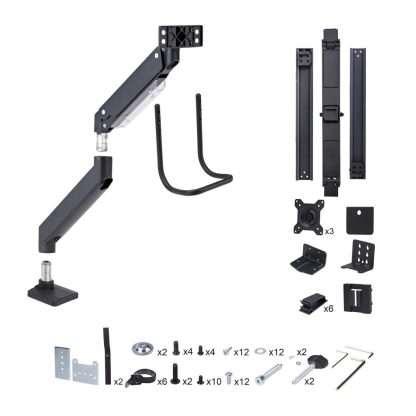 StarTech.com Crossbar Triple Monitor Desk Mount For Up To Three 27in Screens, VESA 75x75/100x100, Tool-Less Arm Adjustments, C- - Image 11