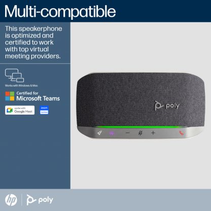 Poly Sync 20+M Speakerphone +USB-A to USB-C Cable +BT700 dongle +Pouch - Image 7
