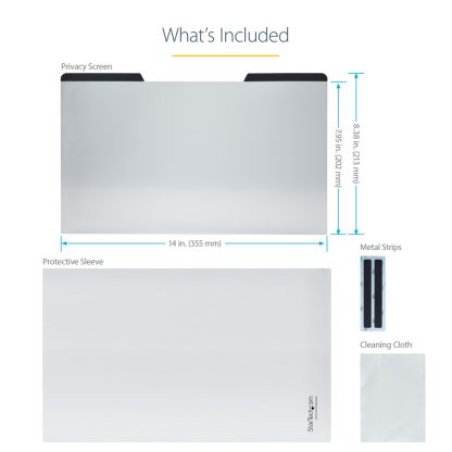 StarTech.com Laptop Privacy Screen for 15.6" Notebook - Magnetic Removable Laptop Display Security Filter - Blue Light Reducing - Image 16