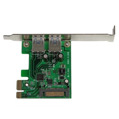StarTech.com 2 Port PCI Express (PCIe) SuperSpeed USB 3.0 Card Adapter with UASP - SATA Power - Image 2