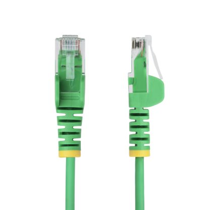 StarTech.com 10m Green Slim CAT6 Ethernet Cable, Snagless, 100W PoE, UTP, LSZH, 28AWG Pure Bare Copper Wire, Slim RJ45 Network P - Image 2