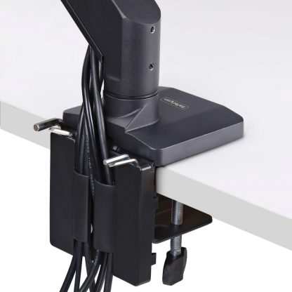 StarTech.com Crossbar Triple Monitor Desk Mount For Up To Three 27in Screens, VESA 75x75/100x100, Tool-Less Arm Adjustments, C- - Image 7