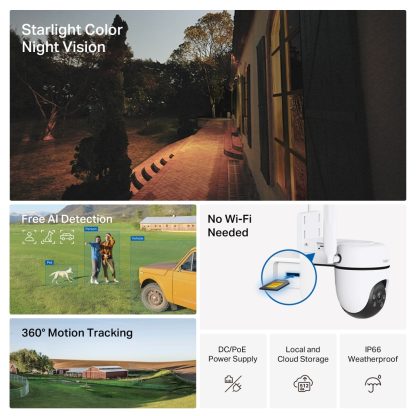 TP-Link TAPO C501GW security camera Turret IP security camera Outdoor 1920 x 1080 pixels Wall - Image 4