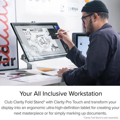 ALOGIC Clarity Pro Touch computer monitor 68.6 cm (27") 3840 x 2160 pixels 4K Ultra HD LCD Touchscreen Black, Silver - Image 10