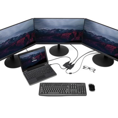 StarTech.com 3-Port Multi Monitor Adapter - Mini DisplayPort to HDMI MST Hub - Triple 1080p or Dual 4K 30Hz - Video Splitter fo - Image 4