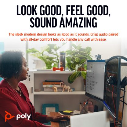 Poly Blackwire 3325 Stereo Microsoft Teams Certified USB-C Headset +3.5mm Plug +USB-C/A Adapter - Image 7
