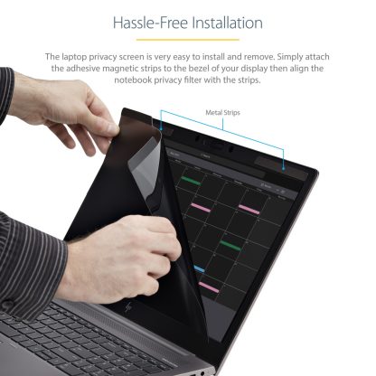 StarTech.com Laptop Privacy Screen for 15.6" Notebook - Magnetic Removable Laptop Display Security Filter - Blue Light Reducing - Image 12