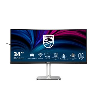 Philips 34B2U5600C/75 computer monitor 86.4 cm (34") 3440 x 1440 pixels Dual QHD LCD Grey