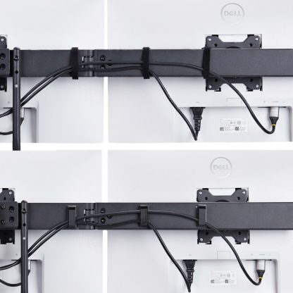 StarTech.com Crossbar Triple Monitor Desk Mount For Up To Three 27in Screens, VESA 75x75/100x100, Tool-Less Arm Adjustments, C- - Image 8