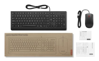 Lenovo 4X31R64400 keyboard Mouse included Universal USB US English Black - Image 4