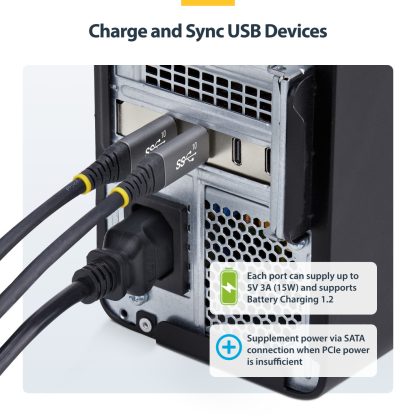 StarTech.com 4-Port USB Type-C PCIe Card, USB 3.2 10Gbps, USB-C PCI Express Expansion Card, 4x Independent USB Controllers, Win - Image 13