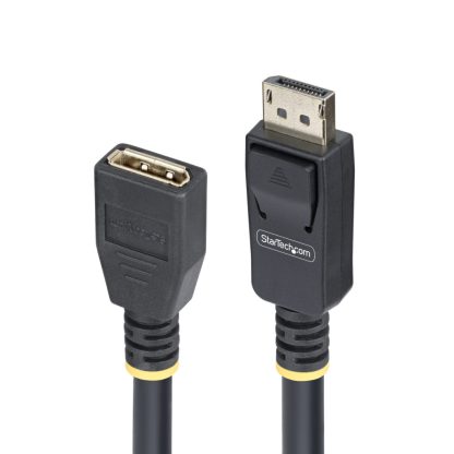 StarTech.com 10ft (3m) DisplayPort 1.4 Extension Cable, DP 1.4 Port Saver Cable, 8K 60Hz, DP Male to Female Extension Adapter C - Image 2