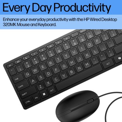 HP Wired Desktop 320MK Mouse and Keyboard - Image 3