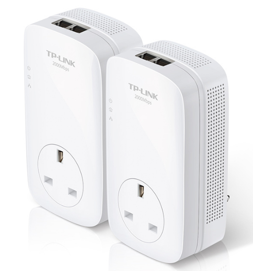 TP-Link AV2000 2-Port Gigabit Passthrough Powerline Starter Kit - Image 3