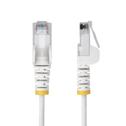 StarTech.com 7m White Slim CAT6 Ethernet Cable, Snagless, 100W PoE, UTP, LSZH, 28AWG Pure Bare Copper Wire, Slim RJ45 Network Pa - Image 2